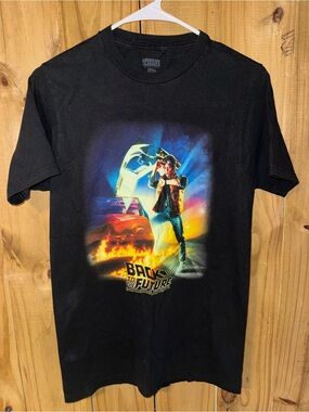 American Classics Black 'Back to the Future' Graphic Tee